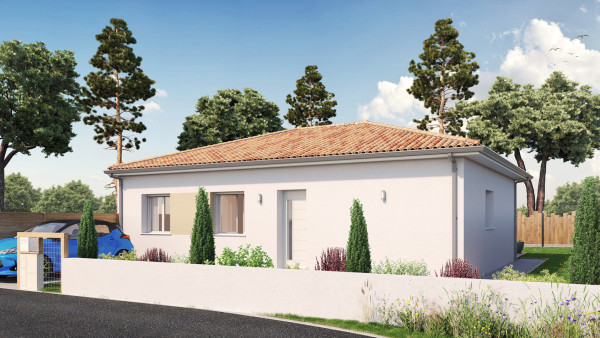 Maison neuve à Villeneuve-de-Marsan avec 3 chambres sur terrain de 1200m2 - image 2