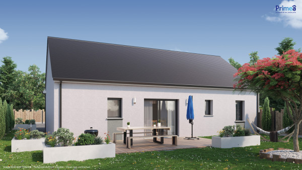 Maison neuve à Pleumartin avec 3 chambres sur terrain de 5500m2 - image 2