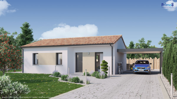 Maison neuve à Saint-Yaguen avec 3 chambres sur terrain de 618m2 - image 1