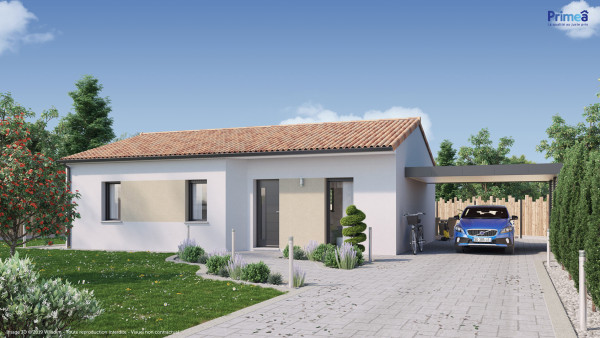 Maison neuve à Haut-Mauco avec 3 chambres sur terrain de 710m2 - image 1