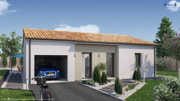 Maison neuve à Pomarez avec 2 chambres sur terrain de 640m2 - image 1