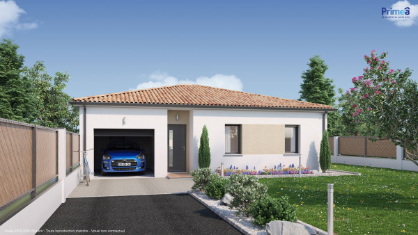 Maison neuve à Pomarez avec 3 chambres sur terrain de 640m2 - image 1