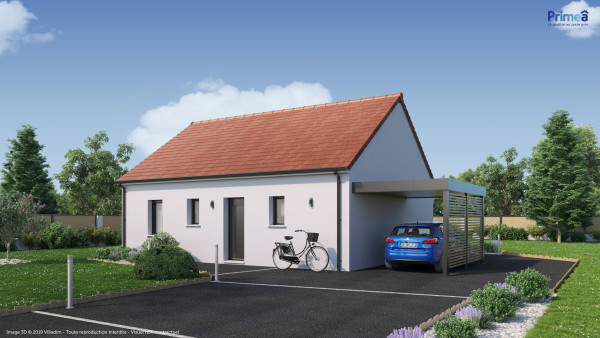 Maison neuve à Chevannes avec 2 chambres sur terrain de 513m2 - image 1