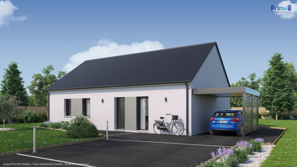 Maison neuve à Rouvray avec 3 chambres sur terrain de 1000m2 - image 1