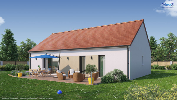 Maison neuve à Villefargeau avec 4 chambres sur terrain de 1230m2 - image 2