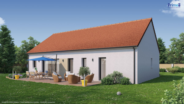 Maison neuve à Gurgy avec 4 chambres sur terrain de 1400m2 - image 2