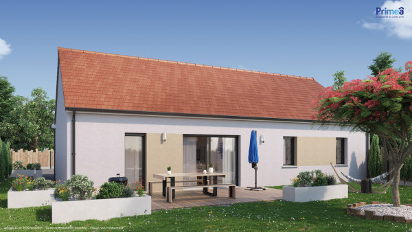 Maison neuve à Longeault-Pluvault avec 3 chambres sur terrain de 570m2 - image 2