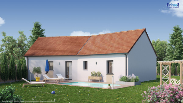 Maison neuve à Vergigny avec 3 chambres sur terrain de 1000m2 - image 1