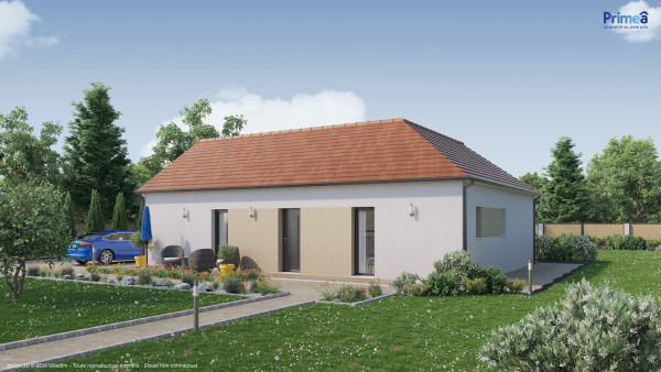 Maison neuve à Coulanges-la-Vineuse avec 3 chambres sur terrain de 871m2 - image 2