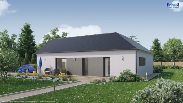 Maison neuve à Neuvy-Sautour avec 3 chambres sur terrain de 5000m2 - image 1