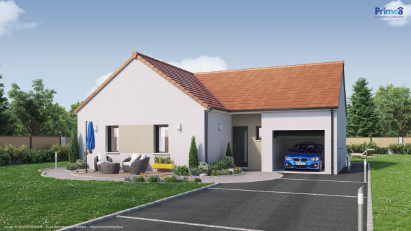 Maison neuve à Ligny-le-Châtel avec 2 chambres sur terrain de 589m2 - image 1