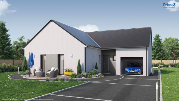 Maison neuve à Chemilly-sur-Yonne avec 3 chambres sur terrain de 1200m2 - image 1