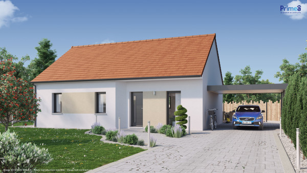 Maison neuve à Bassou avec 3 chambres sur terrain de 900m2 - image 1