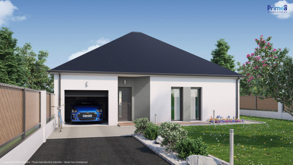 Maison neuve à Chéroy avec 3 chambres sur terrain de 1000m2 - image 1