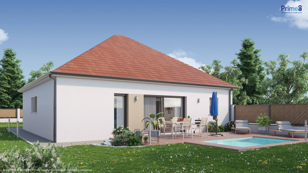 Maison neuve à Sergines avec 3 chambres sur terrain de 1900m2 - image 2