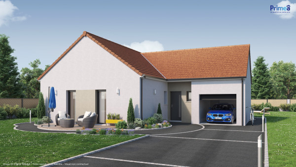 Maison neuve à Aubigny-en-Plaine avec 3 chambres sur terrain de 1119m2 - image 2