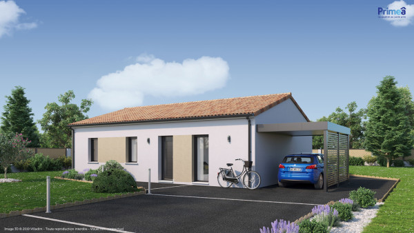 Maison neuve à Geneston avec 3 chambres sur terrain de 400m2 - image 1