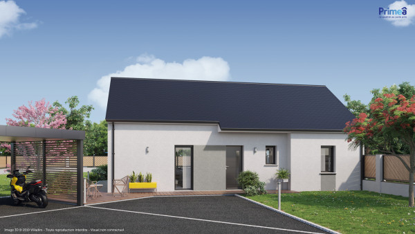 Maison neuve à Maxilly-sur-Saône avec 3 chambres sur terrain de 660m2 - image 1