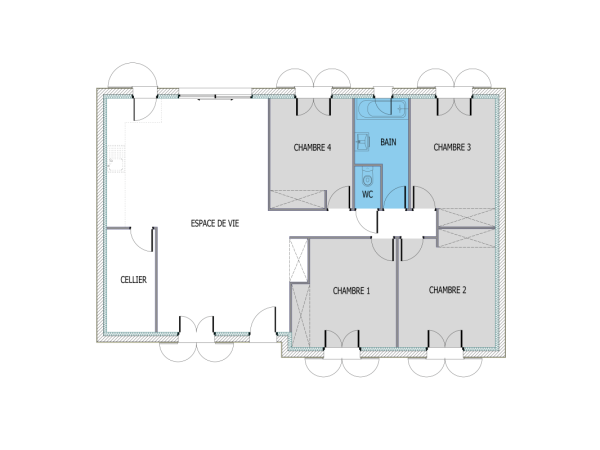 Plan (maison 1250)