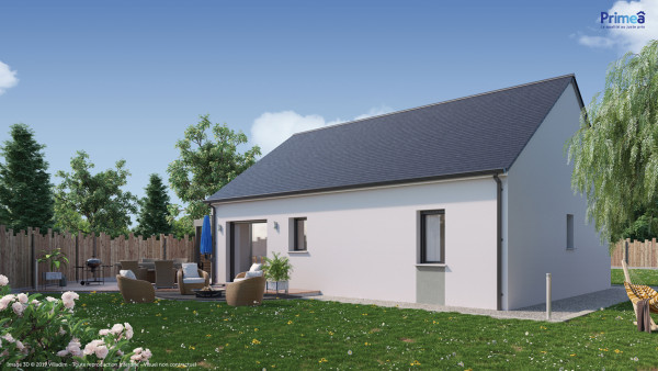 Maison neuve à Chédigny avec 3 chambres sur terrain de 850m2 - image 2