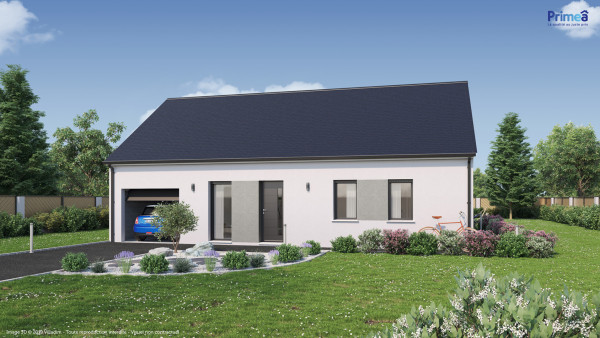 Maison neuve à Châtellerault avec 3 chambres sur terrain de 5300m2 - image 1