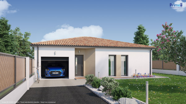 Maison neuve à Biganos avec 3 chambres sur terrain de 688m2 - image 1