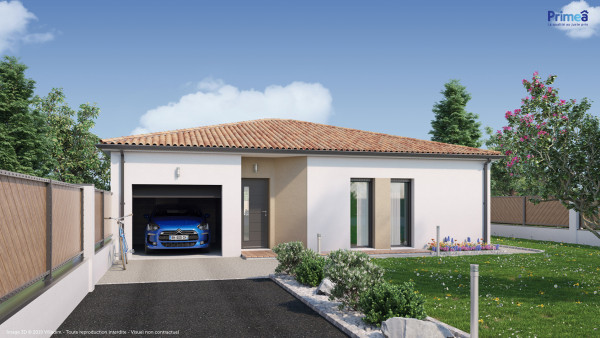 Maison neuve à Rouans avec 3 chambres sur terrain de 420m2 - image 1