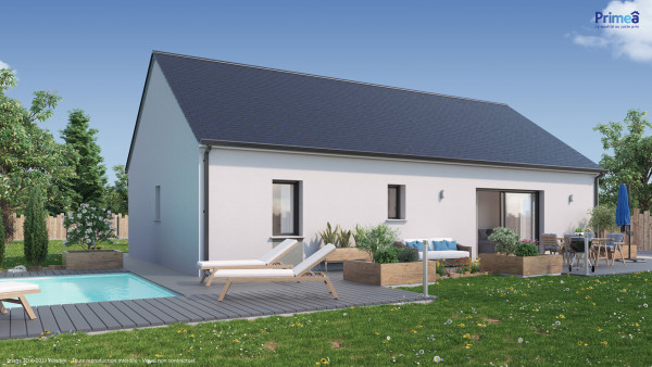 Maison neuve à Longeault-Pluvault avec 3 chambres sur terrain de 570m2 - image 2