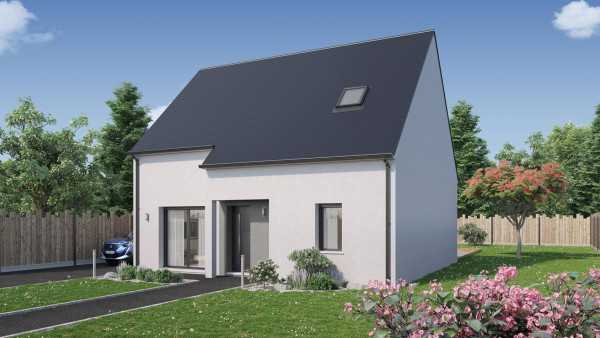 Maison neuve à La Croix-en-Touraine avec 4 chambres sur terrain de 436m2 - image 1