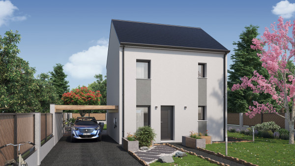 Maison neuve à Semblançay avec 3 chambres sur terrain de 504m2 - image 1