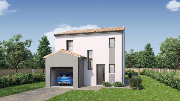 Maison neuve à Montaigu-Vendée avec 3 chambres sur terrain de 300m2 - image 1