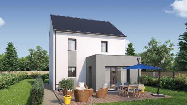 Maison neuve à Huismes avec 3 chambres sur terrain de 1150m2 - image 2