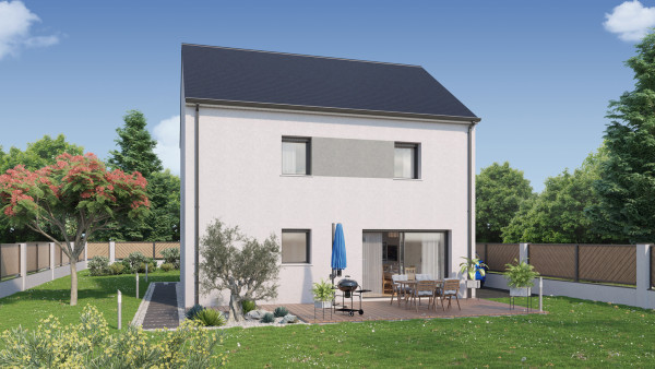 Maison neuve à Cormery avec 4 chambres sur terrain de 1048m2 - image 2