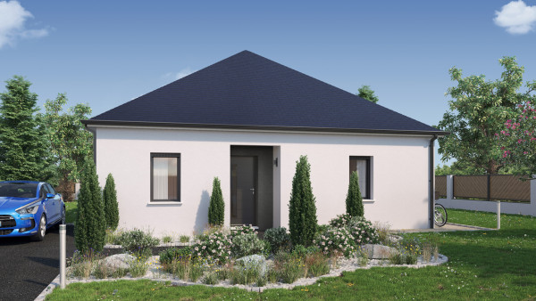 Maison neuve à Marçay avec 3 chambres sur terrain de 1112m2 - image 1