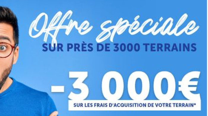 Offre spéciale : Primeâ vous offre jusqu’à 3.000€ sur l’achat de votre terrain !