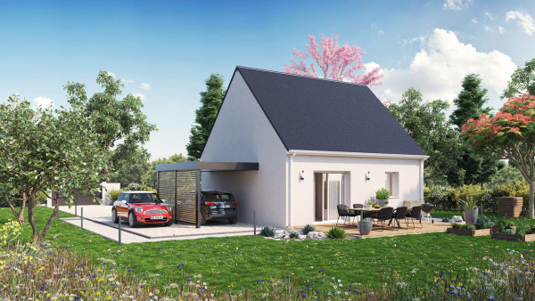 Maison neuve à Chinon avec 2 chambres sur terrain de 850m2 - image 2