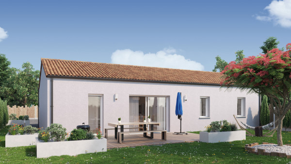 Maison neuve à L'Herbergement avec 3 chambres sur terrain de 400m2 - image 1