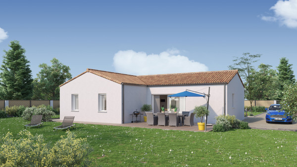 Maison neuve à Montaigu-Vendée avec 3 chambres sur terrain de 450m2 - image 1