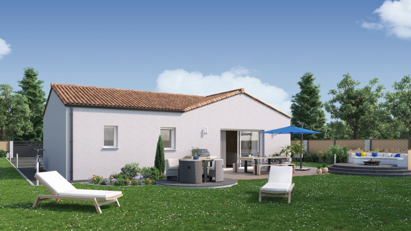 Maison neuve à Montaigu-Vendée avec 2 chambres sur terrain de 400m2 - image 1