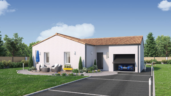 Maison neuve à Montaigu-Vendée avec 2 chambres sur terrain de 400m2 - image 2