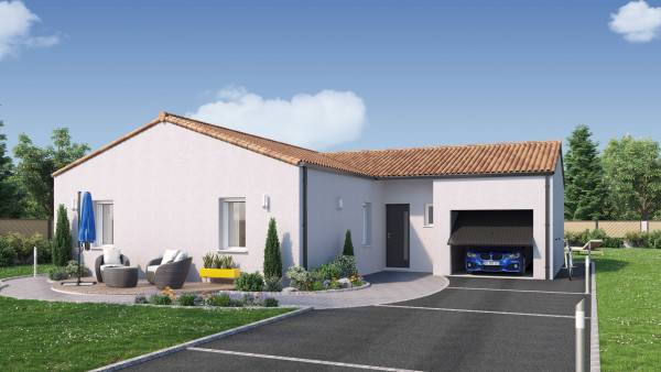 Maison neuve à Montaigu-Vendée avec 4 chambres sur terrain de 400m2 - image 2