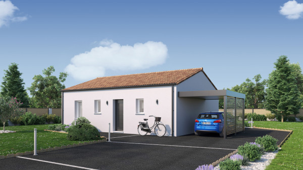 Maison neuve à Montaigu-Vendée avec 2 chambres sur terrain de 467m2 - image 2