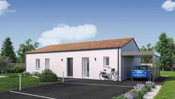 Maison neuve à Montaigu-Vendée avec 4 chambres sur terrain de 467m2 - image 2