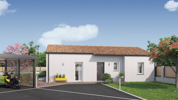 Maison neuve à Montaigu-Vendée avec 3 chambres sur terrain de 400m2 - image 2