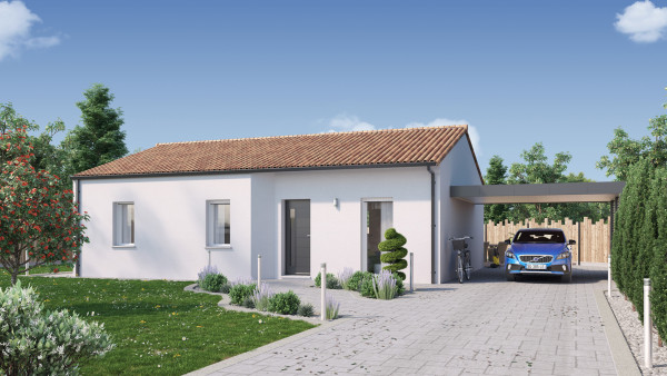 Maison neuve à Montaigu-Vendée avec 3 chambres sur terrain de 400m2 - image 2