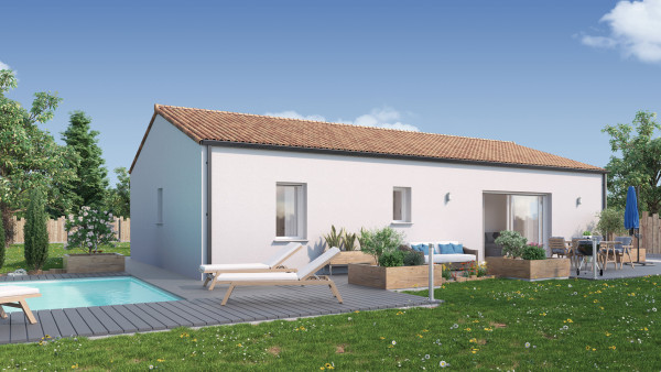 Maison neuve à Montaigu-Vendée avec 3 chambres sur terrain de 400m2 - image 1