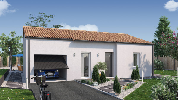 Maison neuve à Montaigu-Vendée avec 2 chambres sur terrain de 450m2 - image 2