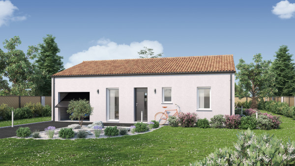 Maison neuve à Montaigu-Vendée avec 2 chambres sur terrain de 400m2 - image 2