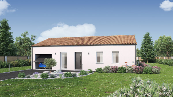 Maison neuve à Montaigu-Vendée avec 3 chambres sur terrain de 400m2 - image 2