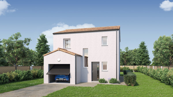 Maison neuve à Montaigu-Vendée avec 3 chambres sur terrain de 450m2 - image 2